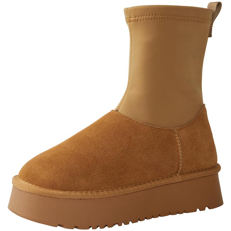 PT SON Women s Plush-Lined Snow Boots 37 коричневый