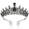 Wedding Hair Accessories Crystal Rhinestone Crowns with Combs Queen Princess Diadems Tiaras Head Jewelry Hot Sale Bridal Girls