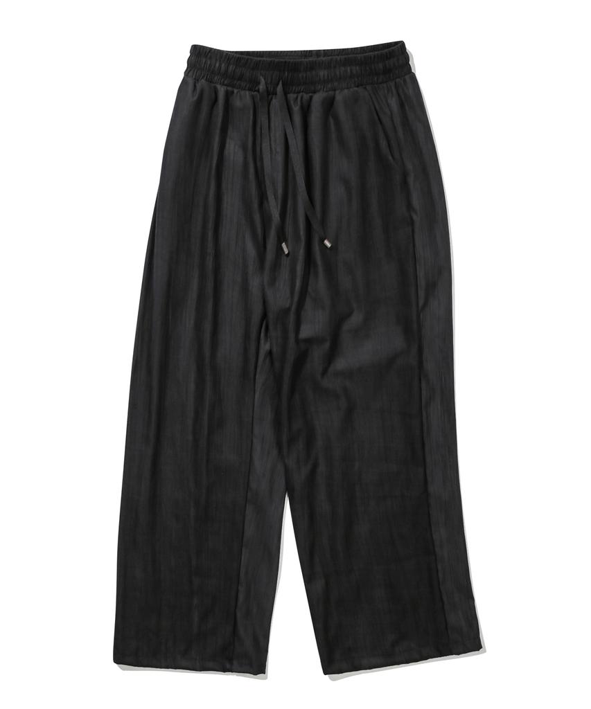 TRIP LE SENS Unisex Suede Pleated Pants_Brown
