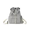 Daily Versatile Student Schoolbag New Niche Design Drawstring Bundle Shoulder Bag Simple Commuter Backpack Women
