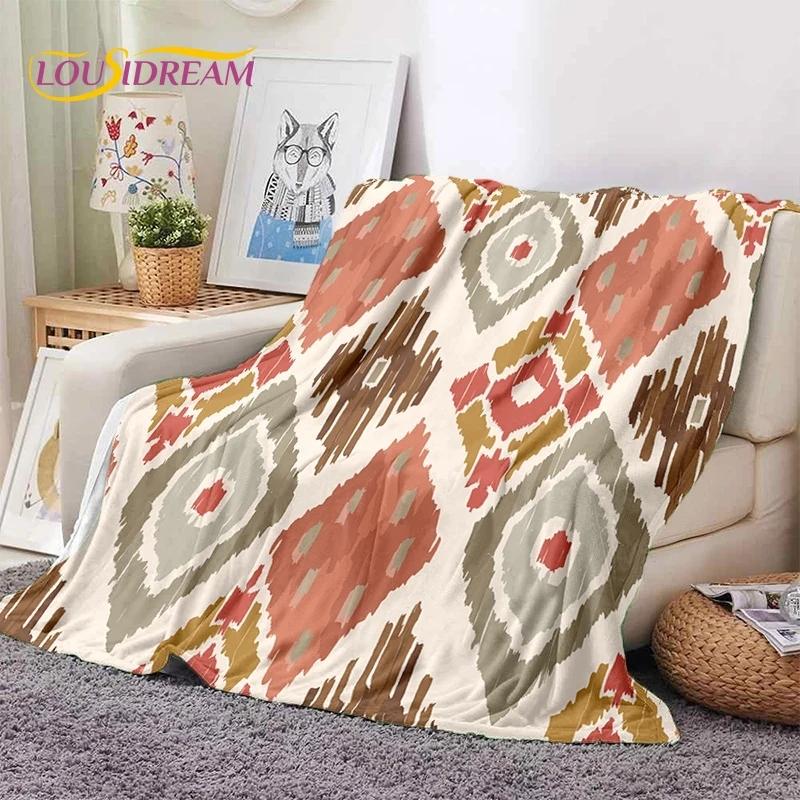 3D Lastest Nordic Turkish Bohemia Celt Soft Flannel Blankets,Throw Blanket Comfortable Blanket for Picnic Beds Sofa Home Bedroom