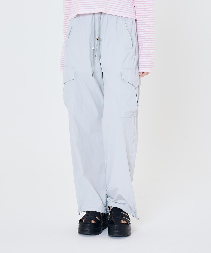 CARGOBROS FOR WOMAN Nylon Cargo String Pants (Grey)
