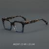 Black Oversized Square Acetate Reading Glasses for Women Men Fashion Big Frame Presbyopia Eyewear Anti Blue Light