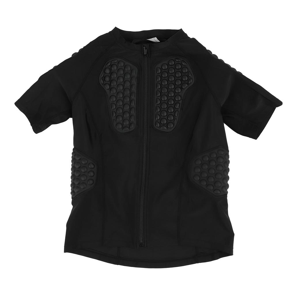 Adult Padded Goalkeeper Shirt with EVA Pads Protective Short Sleeve Goalie Jersey for Soccer