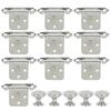 Self Closing Hinges Kit with Round Knob Handle Folding Hardware Accessory for Trailer RV Furniture