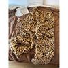 leopard print - double-sided fleece, Leopard Print - Double-Sided Fleece