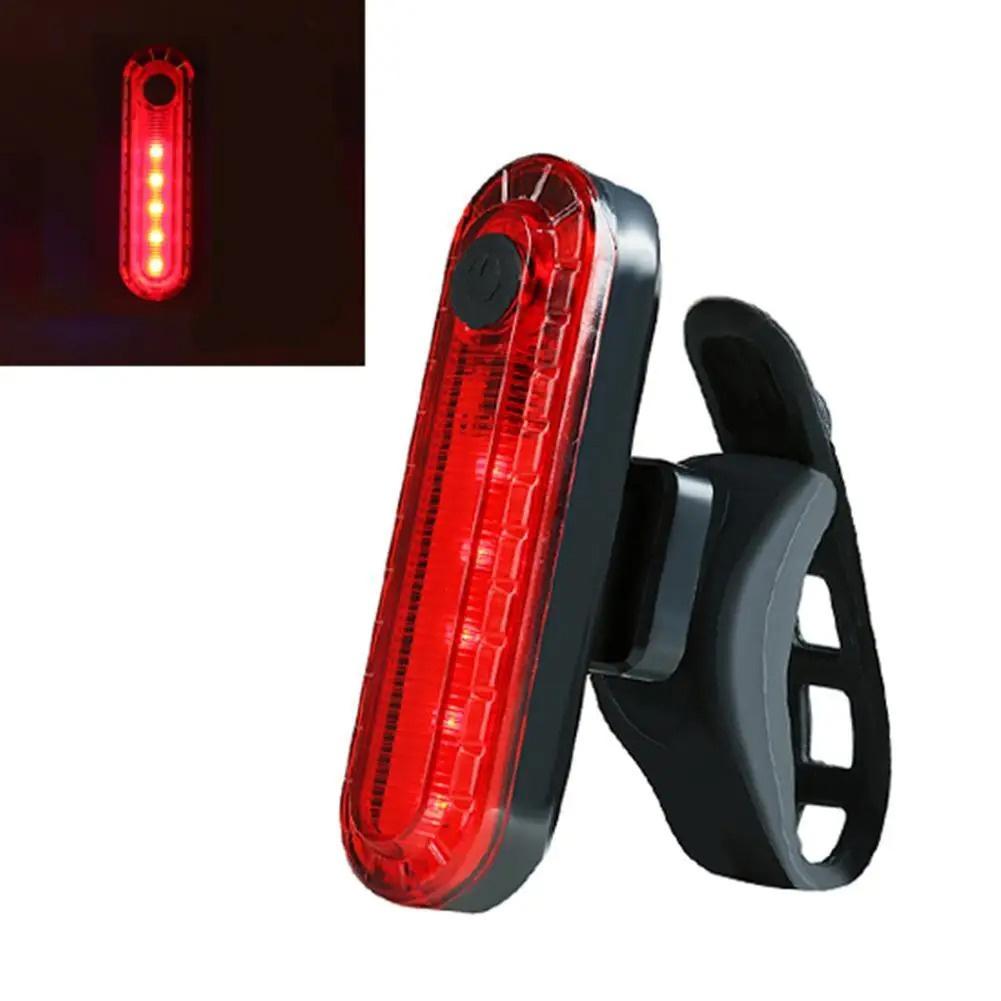 Bike Tail Light Rechargeable Rear Bike Light Night Riding Back Bicycle Taillights