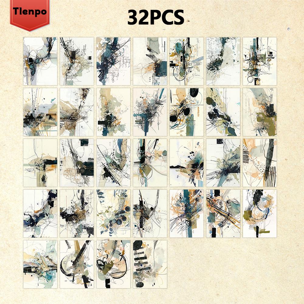 

32pcs, Abstract Graffiti Stationery Paper, DIY crafts, handmade paper, handbooks, journals, notebooks, journaling supplie.