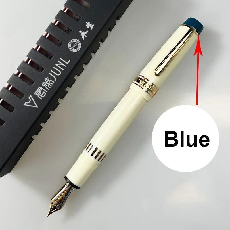 

Limited White! WingSung 630 EF/F/M Large Resin N0.8 Iraurita Nib Gold Clip Piston Fountain Pen Business Writing Gift Pen NO.8 B(1.0mm)