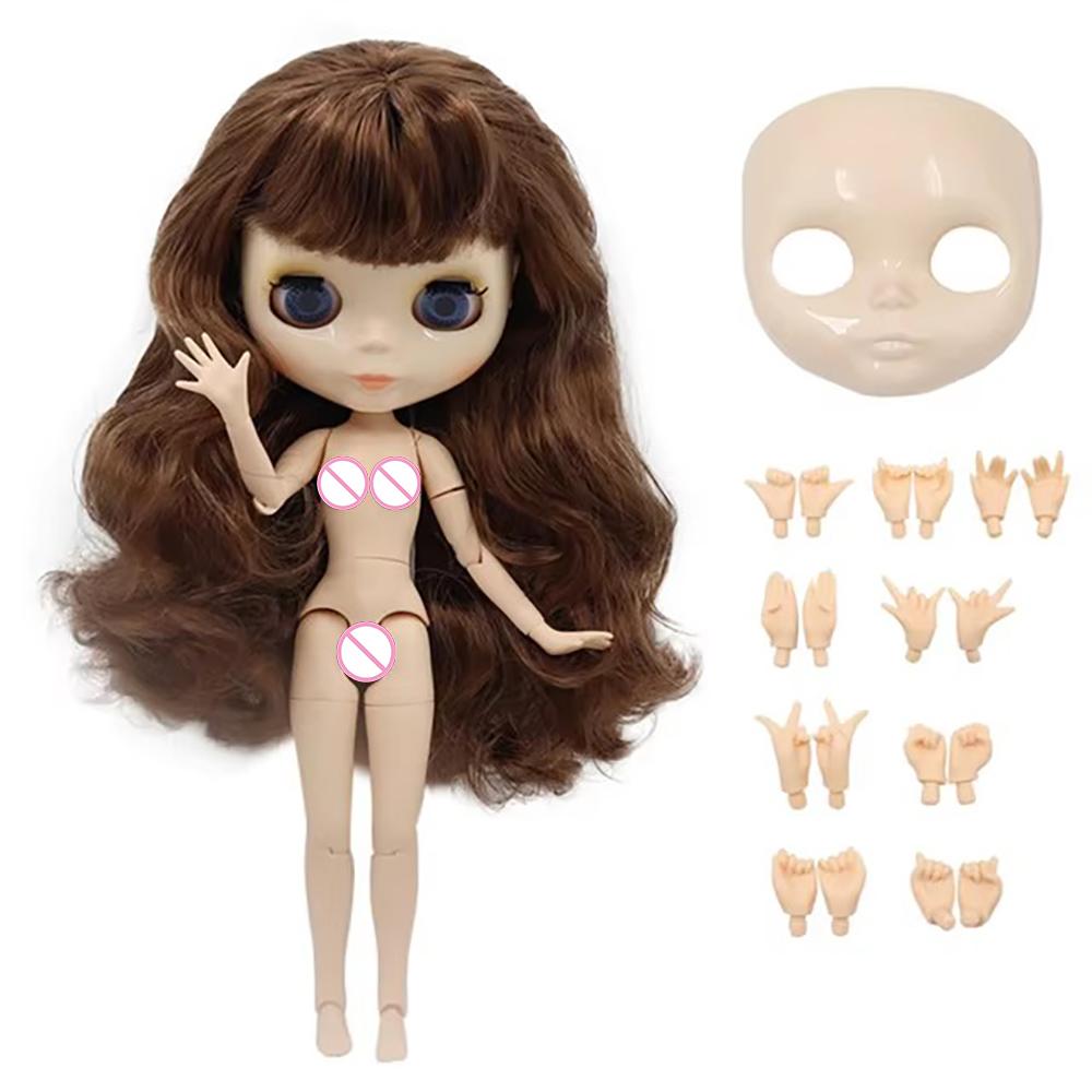ICY DBS panenka Blyth Bílá pleť Lesklá tvář Matná tvář Kloubové tělo se sadou rukou A&B 1/6 bjd vhodné pro DIY make-up Speciální cena