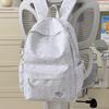 Schoolbag Korean version ins niche casual schoolbag junior high school college student campus versatile embroidered backpack lightweight travel 