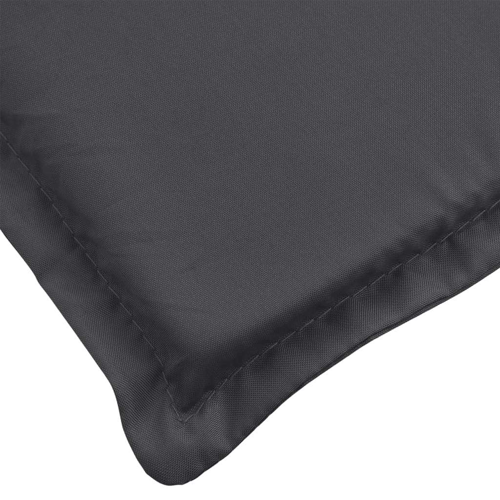 High Back Cushions 4 Pcs. Melange Anthracite 120 X 50 X 4 Cm Fabric