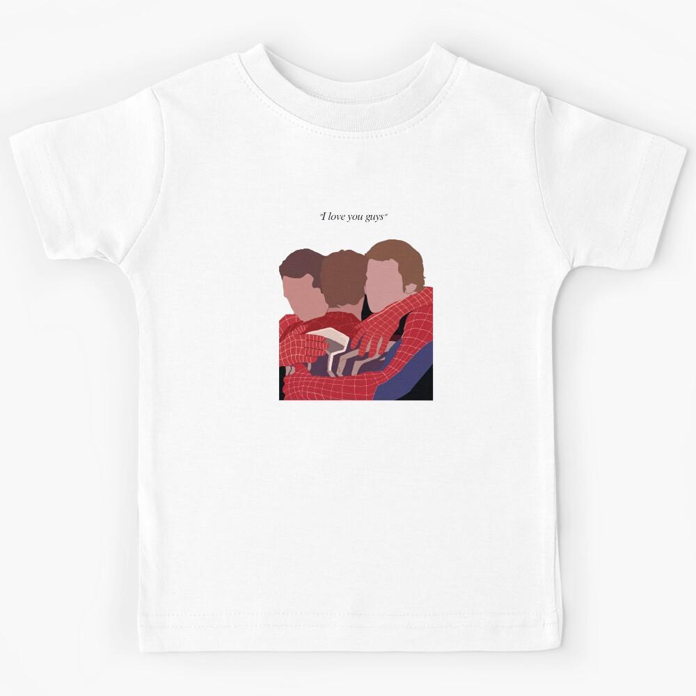 Three heroes are hugging together for the homecoming Kids T-Shirt 170