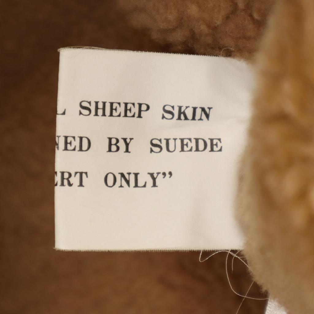Freedom Sheepskin B-3 Mouton Jacket 38 Brown Men's Used