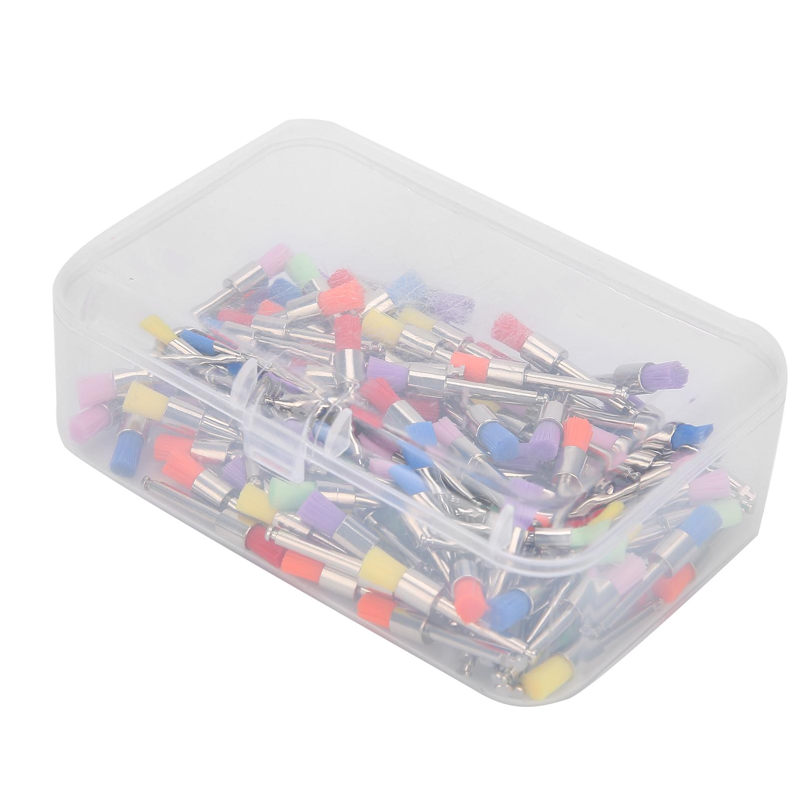 

100 шт./кор. плоская полирующая щетка для полировки зубов, красочный профессиональный набор для полировки зубов