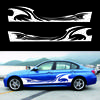 Wave Flame Graphics Car Body Side Stickers Flame Stripe Decals for Car Universal Vinyl Waterproof