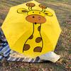 1PC Giraffe Pattern Umbrella-8-Rib Reinforced, Automatic Open, Lightweight & Durable, Cute Fashion Accessory for Outdoor-F2654