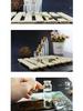 50 Mini Transparent Glass Bottles with Wooden Cork Lids for Sand Art, Wishes, and Gifts