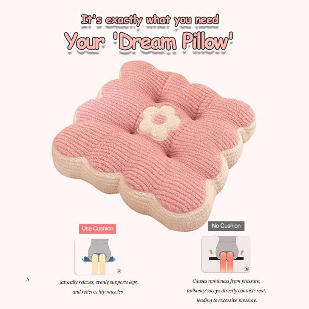 Soft Cotton Seat Cushion 40*40cm Chair Seat Cushion Square Office Chair Pad for Home Office Sofa