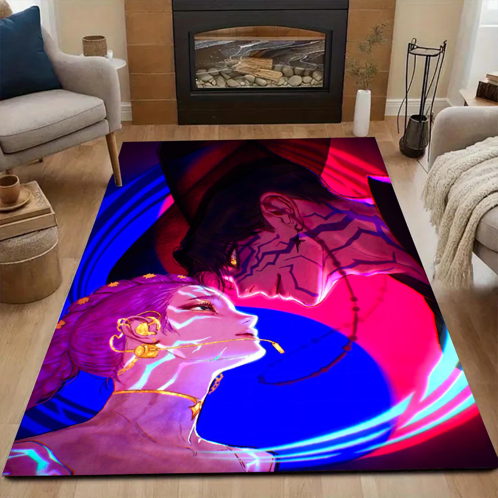 

Ковер Декоративный Ковер Охотник на Демонов Тьмы для Гостиных Спален Обеденных Зон А Также для Открытых Патио Садов Дворов 80x120cm