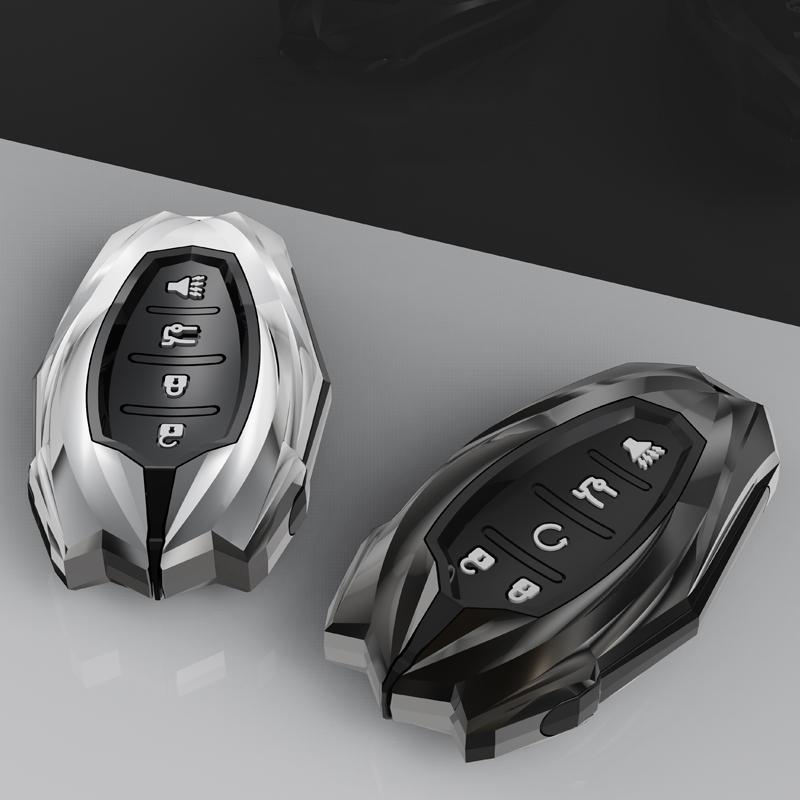 4 5 Tasten Zinklegierung Auto Schlüsselanhänger Hülle Remote Passend für Chevrolet - Chevy Malibu Camaro Cruze Traverse Sonic Volt Bolt Equinox