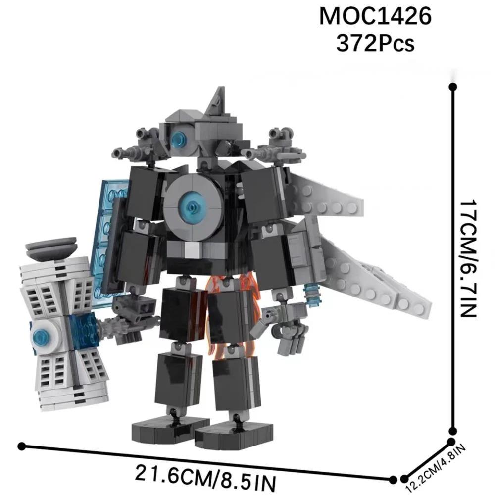 Skibidi Toilet Building Blocks Toy Titans Cameraman Speakerman Drillman TV Man Woman Camera Speaker Man G Drill Man Figure Toy