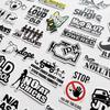 50 ks Vtipné USDM Herafra Sticker Bomb Paródia Nálepky JDM Drift Pretekárske Auto Nálepky