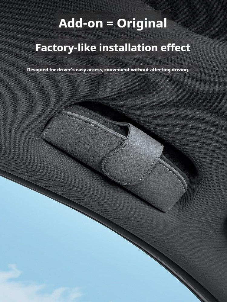For BYD Sealion 7 EV Car Glasses Case Sunglasses Frame Roof Canopy Handle Sunglasses Clip Interior Modification Car Accessories