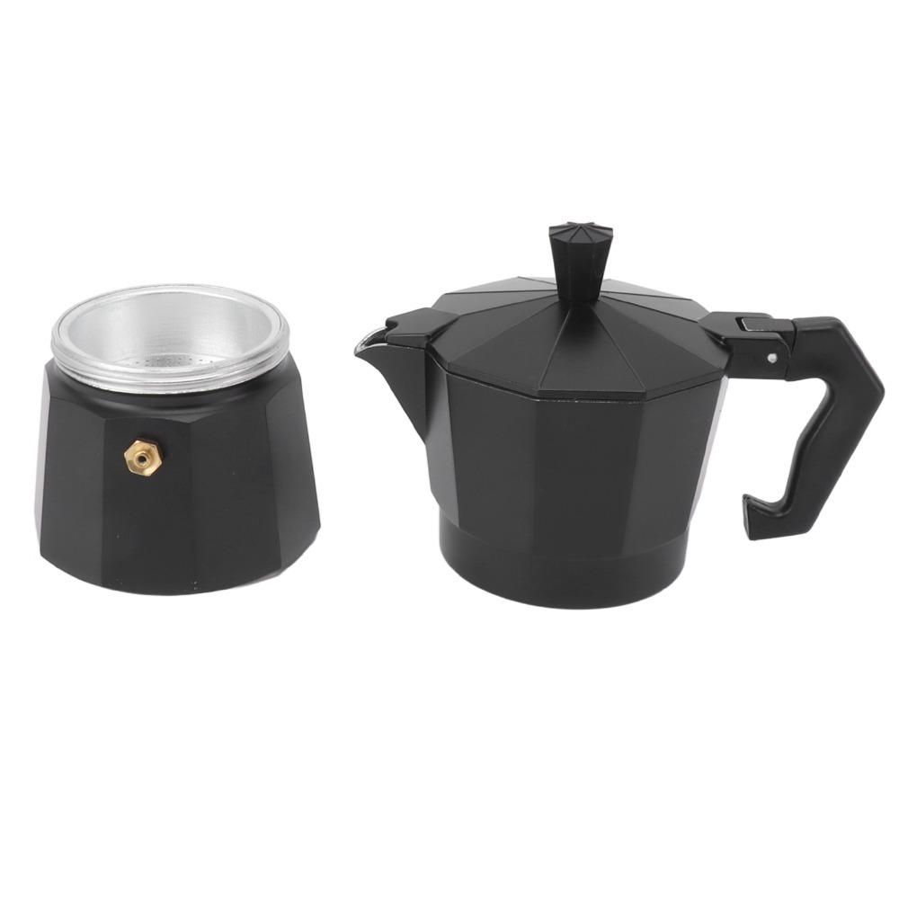 Aluminum Alloy Moka Coffee Maker White Color Italian Coffee Maker Kitchen DIY