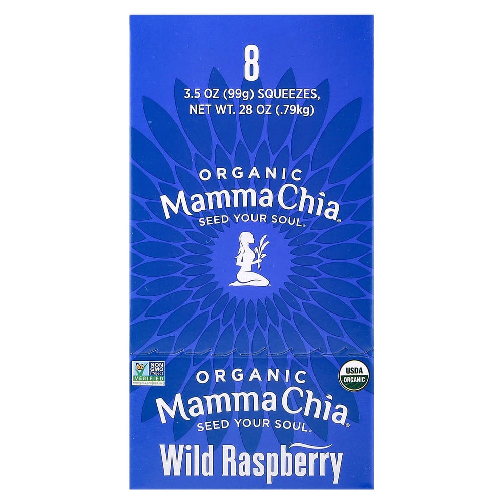 

MamaChia Chia Squeeze Nutritious Snack, Wild Raspberry Flavor, 8-Pack (99g/3.5oz Each) 8 pcs - 1 ea