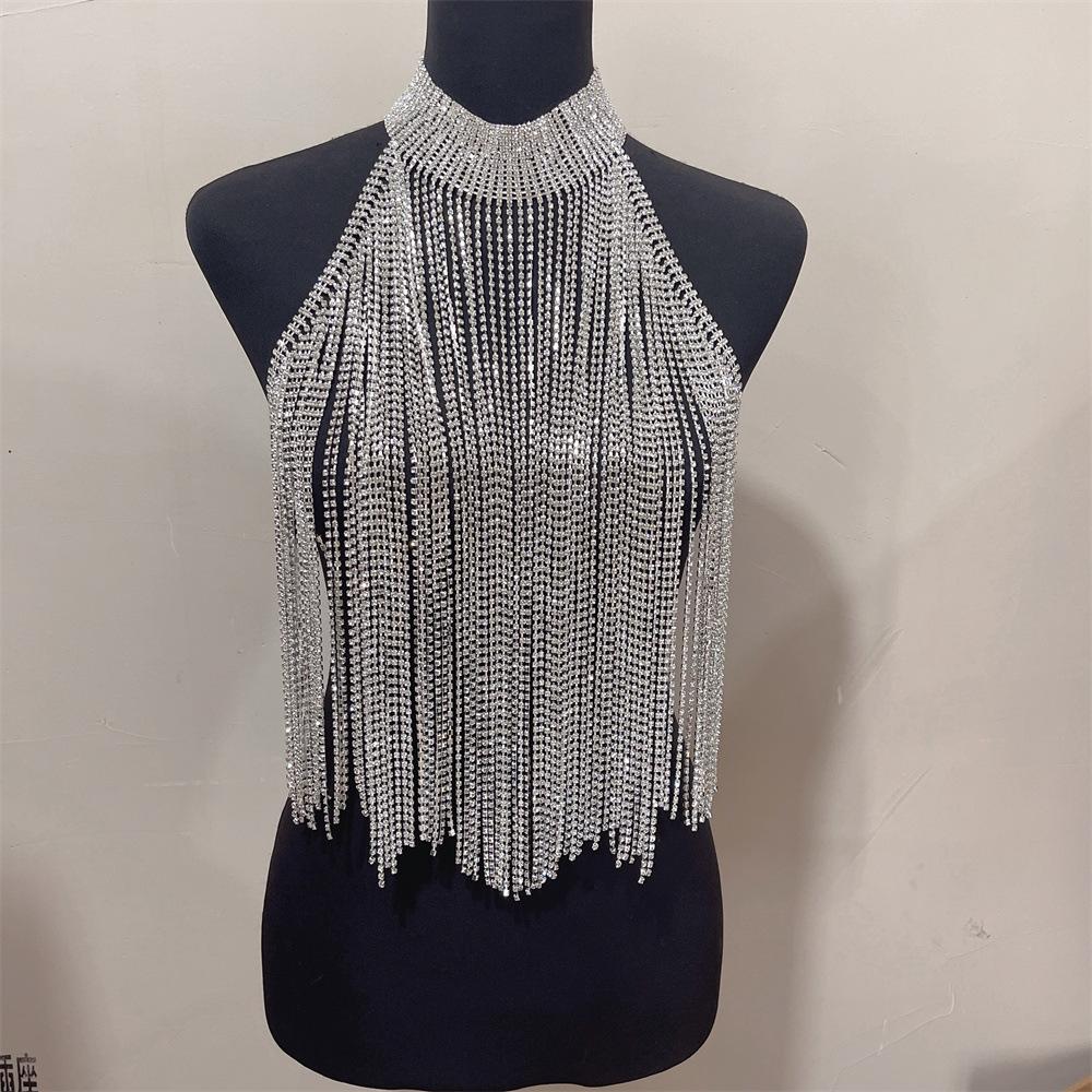 European And American Fashion Sexy Breast Chain, Nightclub Party Multi-Layer Fringed Body Chain Accessories Body Chain