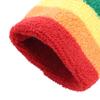 Bunte Regenbogen Tennis Stirnband Polyester Fitness Handgelenkstütze Athletisch Schweiß Bands Laufen