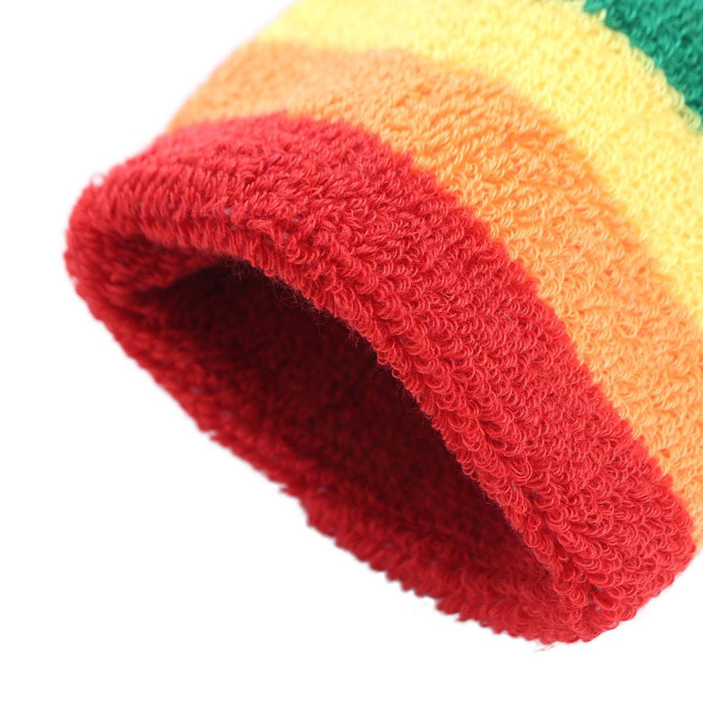 Polyester Athletic Sweat Bands Colorful Fitness Wrist Brace  Sports Accessories