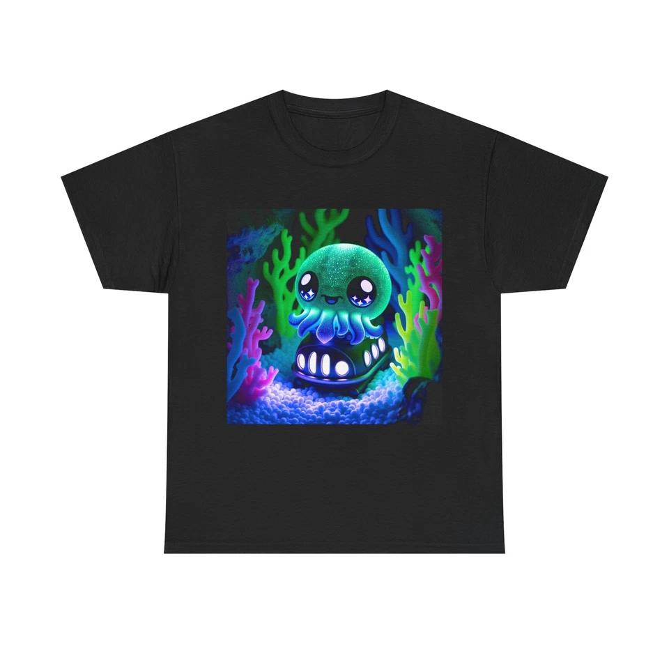 

Unisex Adult T Shirt Cyber-Cute Chibi Cthulhu XL