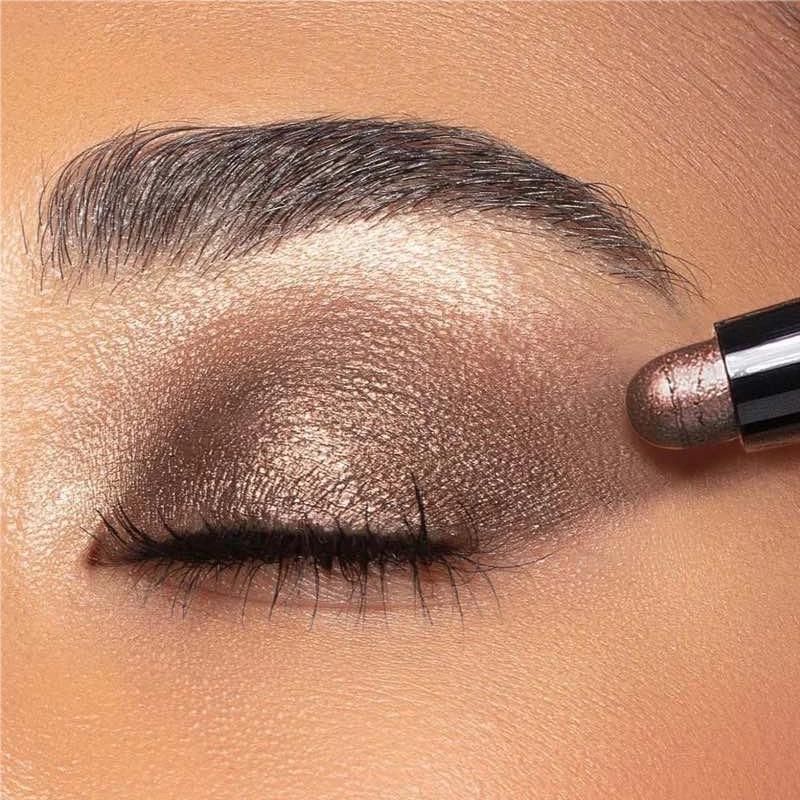 8 Colors Pearly Eyeshadow Stick Pearly Glitter Matte Finish Eyeshadow Highly Pigmented Long Lasting Waterproof Eyeshadow Stick