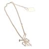 Zircon Paperclip Bow Pendant Necklace: Elegant High-End Clavicle Chain for Women