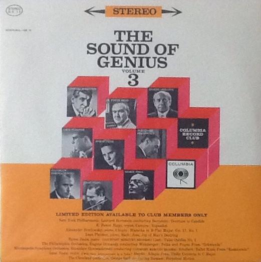 

LP Record VARIOUS - The Sound Of Genius, Vol. 3 GS10 Columbia 1962 US Classical Used