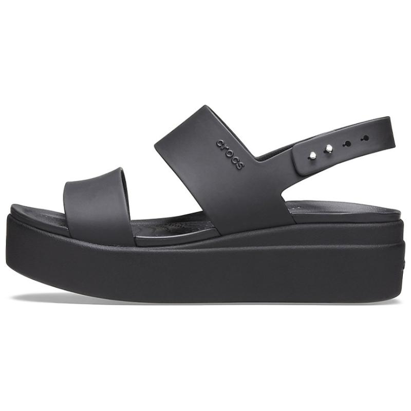 Crocs Brooklyn Thick Sole Casual Sandals Women's Black