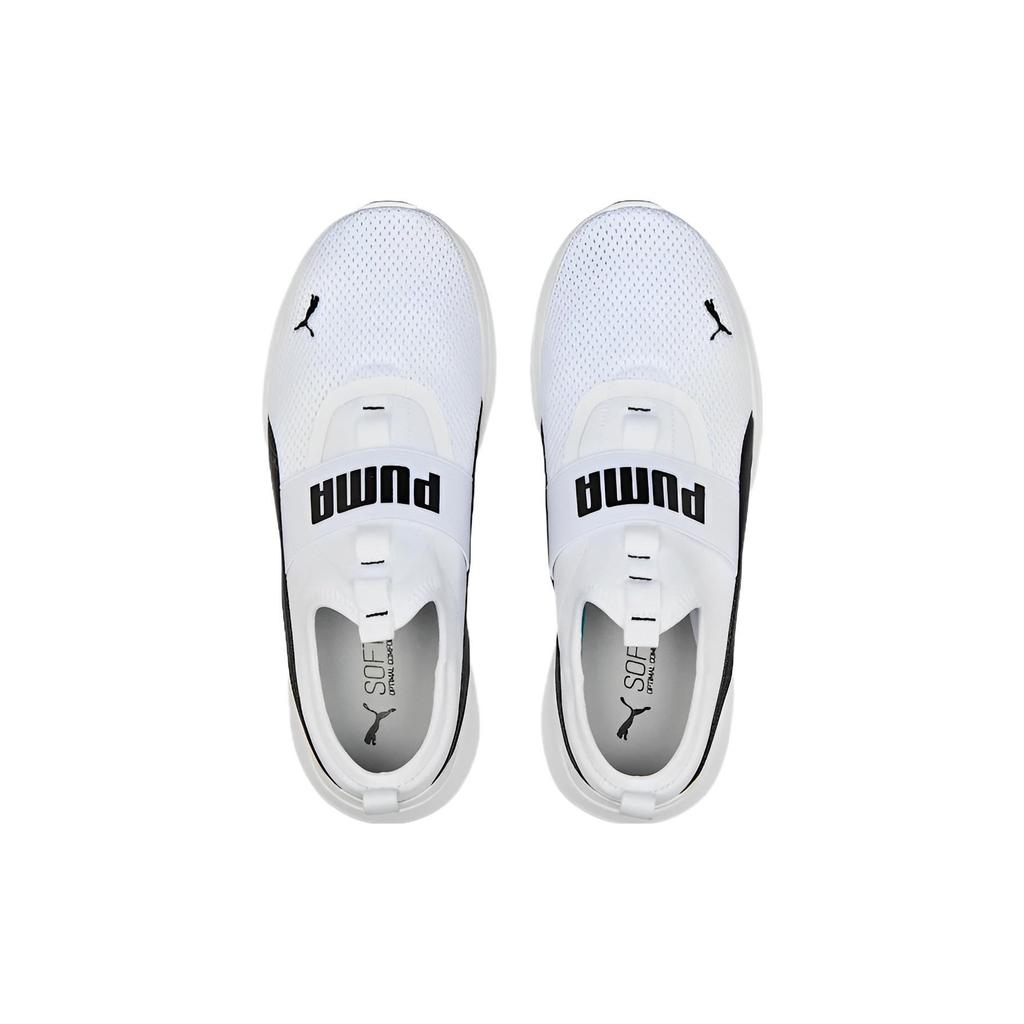 Puma Anzarun Lite Slip-On Mesh Synthetic Leather Sports Round Toe Wear-Resistant Breathable Low-Top Casual Shoes Unisex sneakers White Black 387599-02