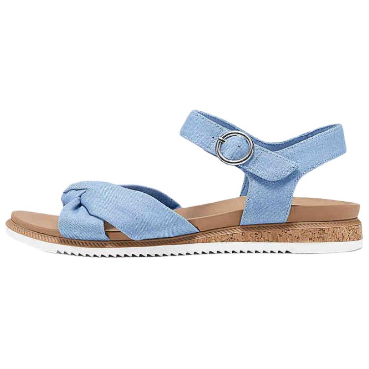 Skechers Bobs Comfortable Soft Beach Sandals Women sandals Blue 114706-BLU 37