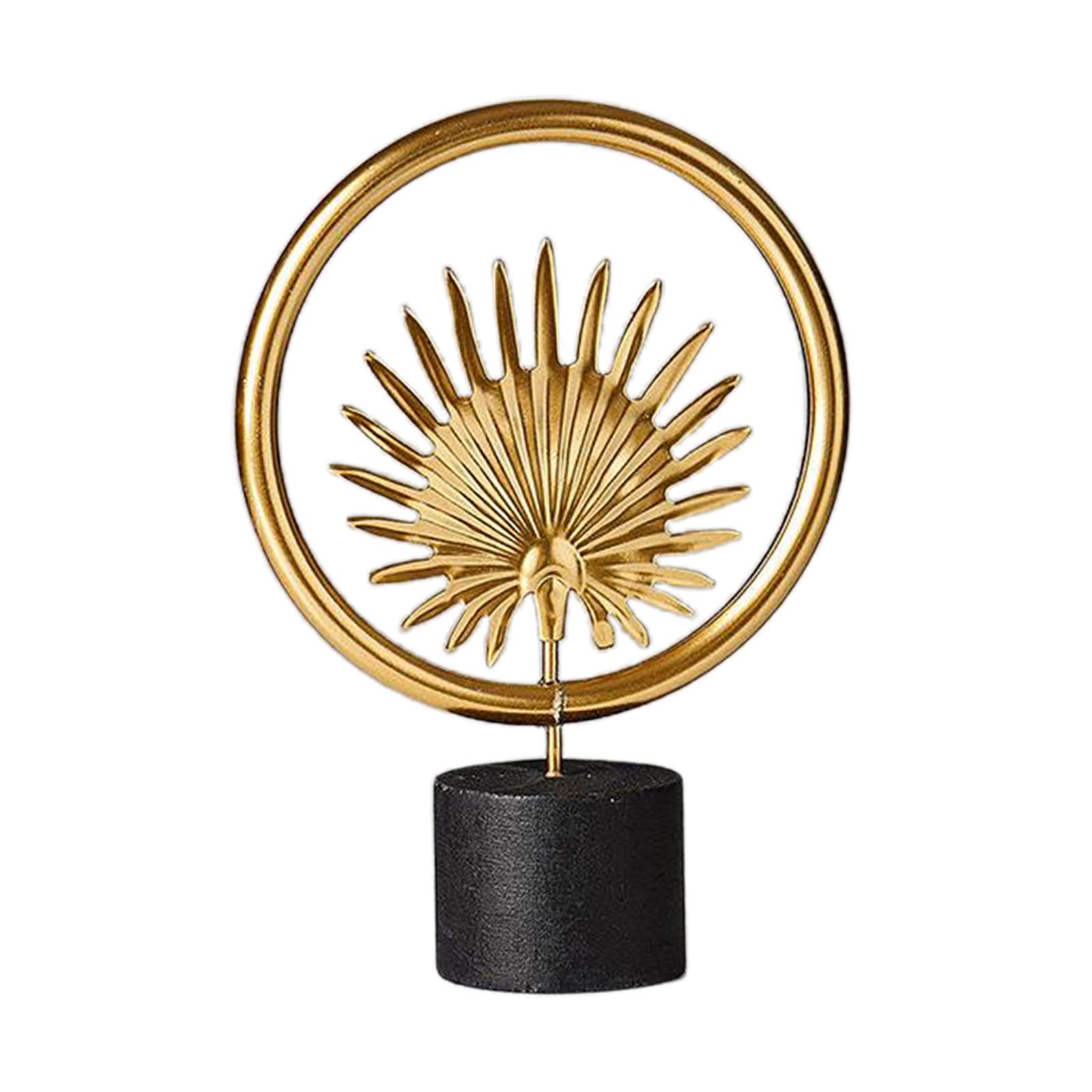 

Скульптура из железных листьев на деревянной основе/художественная статуэтка ручной работы для гостиной, прихожей, спальни, декор рабочего стола/подарок на новоселье