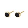 Sterling Silver S925 Drip Oil Stud Earrings for Men & Women, Trendy Cartilage Design.