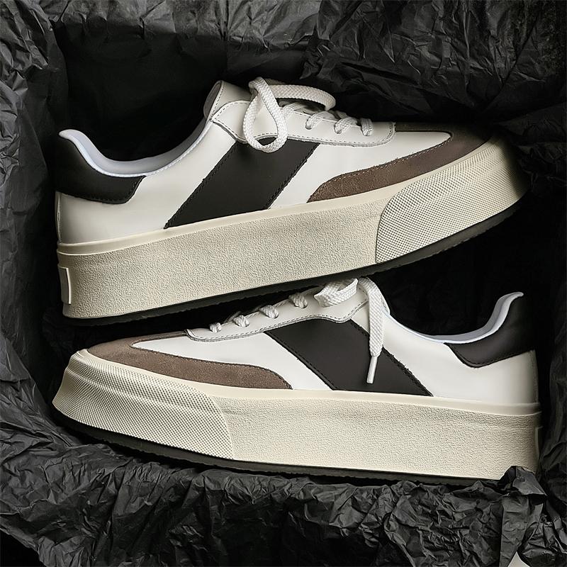 Hochwertige Herren Freizeitschuhe Heißer Verkauf Leichte Sneakers Echtes Leder Hochzeitsschuhe Outdoor Dicke Sohle Laufschuhe