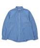 HOOVES Garments Washed Striped Shirt [Blue]