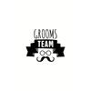 European Size Grooms Team Text Pattern Men's T-shirt, Casual Male Clothing For Summer Outdoor