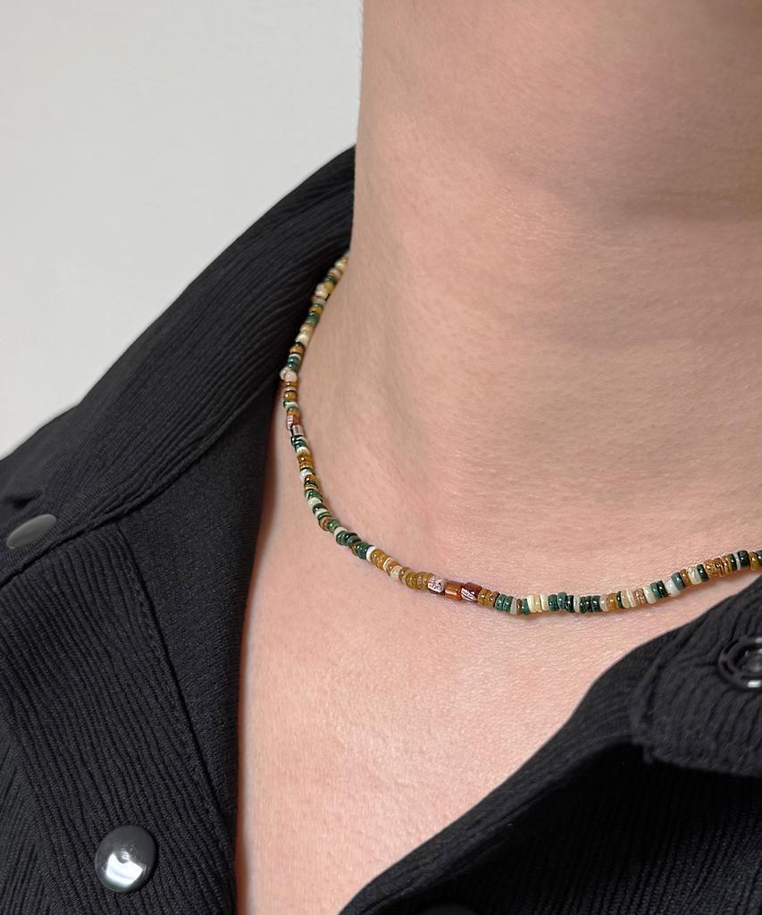 Monoflux Clay Mix Necklace_Khaki Mix