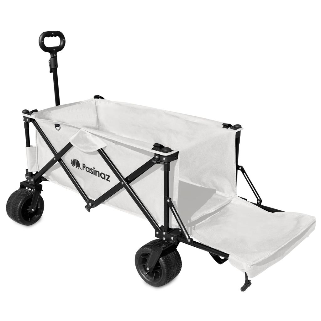 Pasinaz 2023 NEW Model Outdoor Wagon Carry Wagon Load Capacity 180kg Large Capacity 211L Carry Cart Camping Wagon Foldable Luggage Space Expansion 4