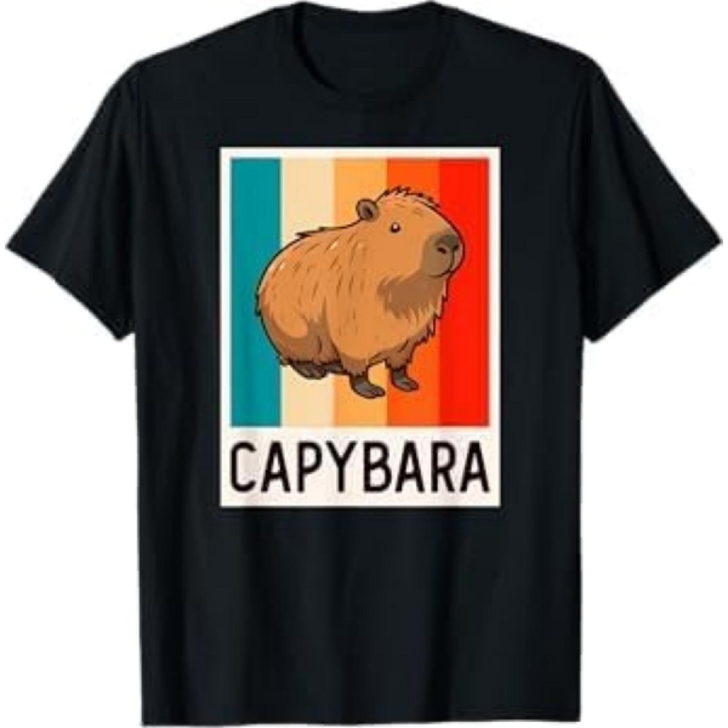 Capybara Wild Animal Forest Giant Cavy Rodent Capybaras T-Shirt DT6 Mens Womens Tank Top Sweatshirt Hoodie Black XXXXXL разноцветный