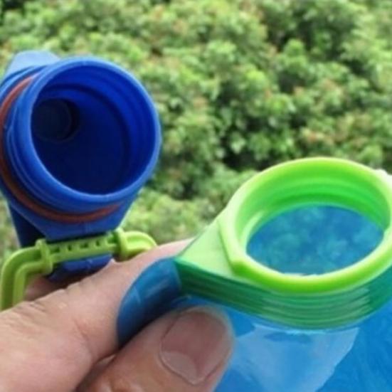 700ml Reusable Foldable Flexible Water Bottle Pouch Bag Camping Hiking Tool