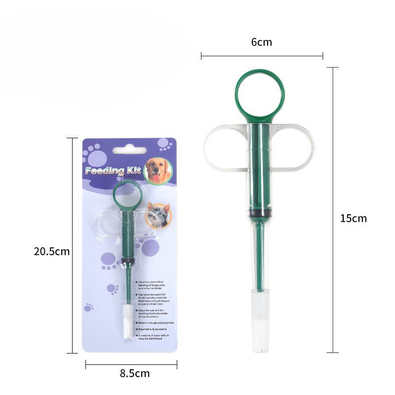 Pet Liquid Medicine Feeder For Dogs And Cats Adjustable Plastic Pill Feeder With Silicone Head For Feeding Supplements